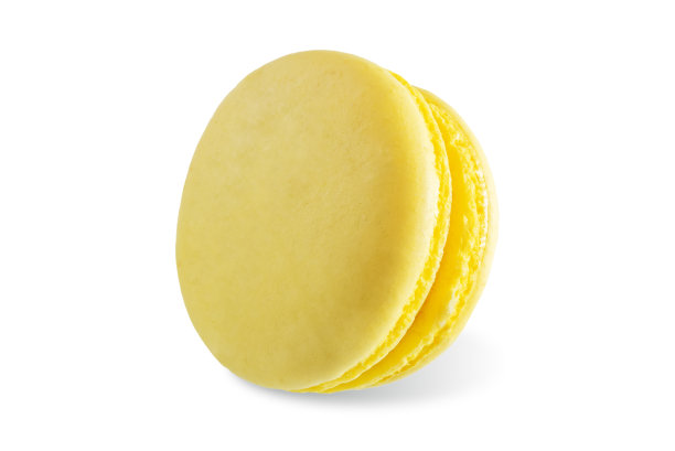 白色孤立背景上的甜色马卡龙图片下载