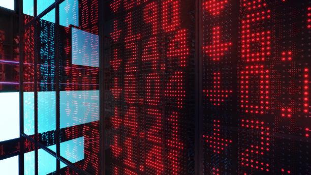 股票市场和投资在股票价格上升或下降的图表上显示的金融数据。图表的全球股票市场，经济和投资，3d渲染图片下载