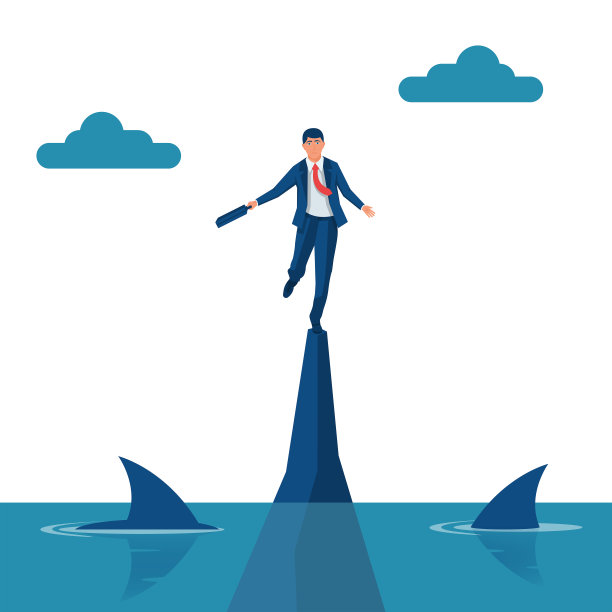 业务风险。成功之路。路上有障碍物。搜索解决方案。图片下载