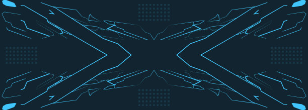 矢量未来HUD赛博朋克概念。深蓝色控制界面屏幕。科幻、科技、未来主义的仪表盘。广泛的网络抽象背景。图片下载