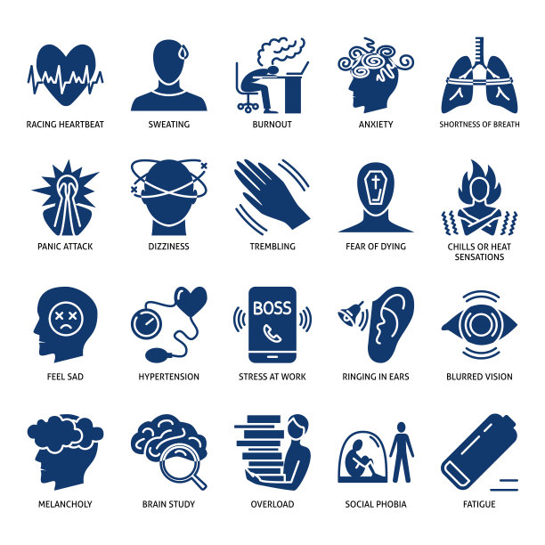 以字形样式设置压力症状图标图片下载