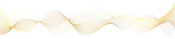 白色背景上的3d波浪金线。奢华美曲线纤细，旋涡如流流纹。柔软的几何形状如丝纤维或织物光泽装饰。图片下载