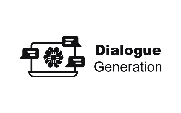 对话生成，对话创建者，自动对话，对话生成器，对话生成器，聊天机器人脚本，自动脚本，对话流梯度风格矢量图标。图片下载