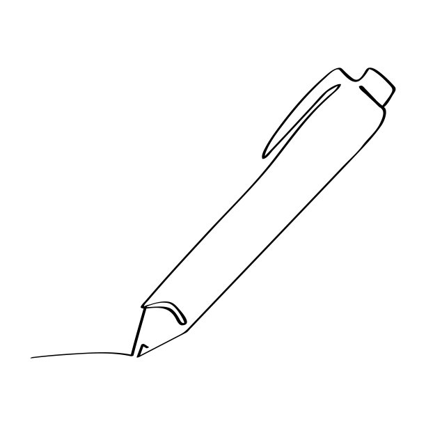 素描简单的矢量单线艺术笔图片下载