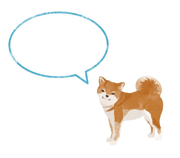 柴犬带着绿松石般的言语泡泡，一点材质。图片下载