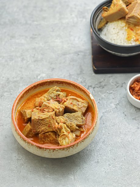 蔬菜菠萝蜜，或古莱菠萝蜜，是菠萝蜜咖喱炖菜，图片下载