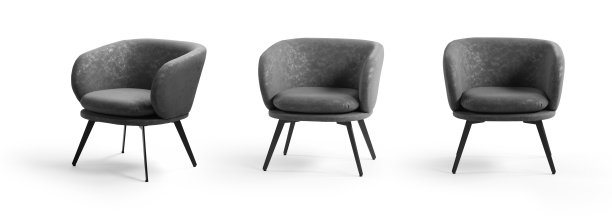 办公室扶手椅，扶手椅，灰色扶手椅图片下载