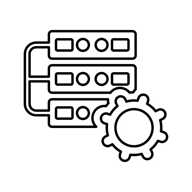 维护，数据管理，数据处理轮廓图标。图片下载