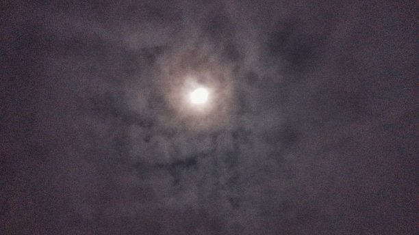 夜晚的云与月光图片下载