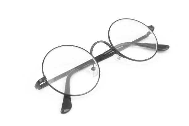 白色背景上的黑色眼镜图片下载