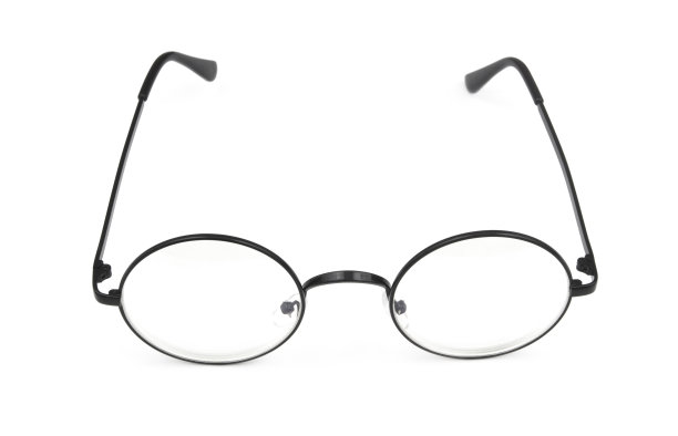 白色背景上的黑色眼镜图片下载