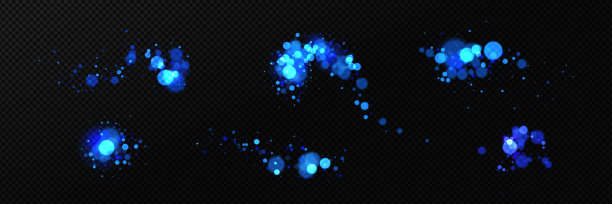 闪光效果与模糊和散景图片下载