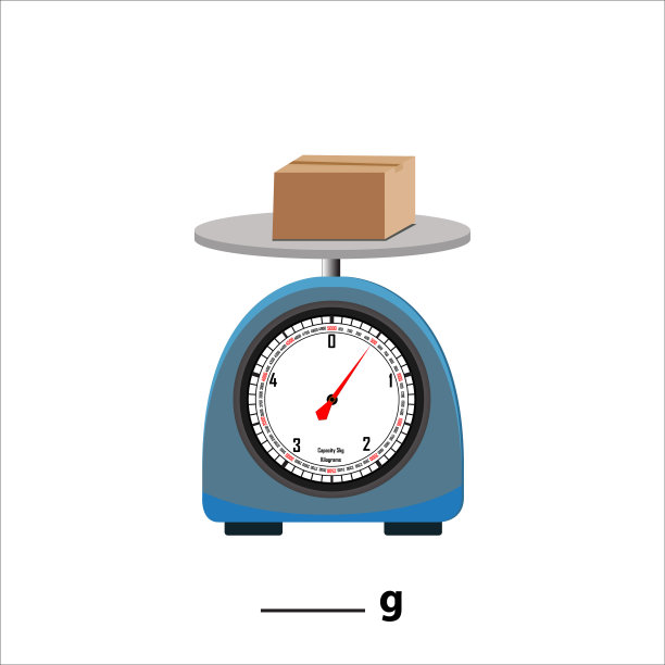 500gm装在称上，白色背景隔离。权重平衡矢量图。均衡比较标志经营理念。食物重量厨房插图。图片下载