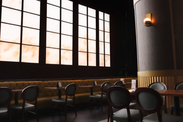 咖啡馆库存照片的3D渲染图片下载