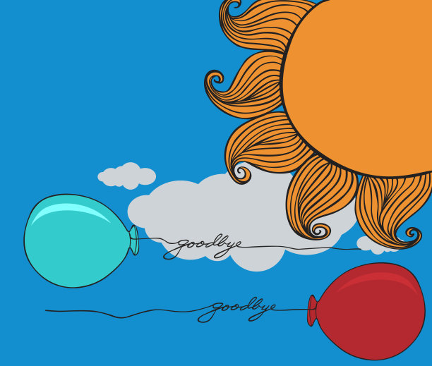 再见了气球图片下载