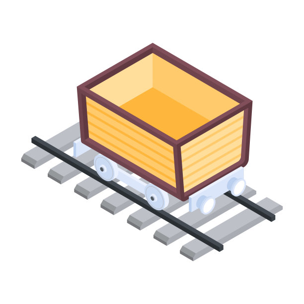 一套公共交通等距图标图片下载