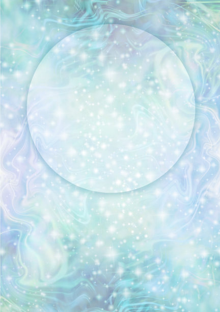 翡翠绿蓝圈证书颁发文凭模板背景图片下载