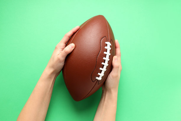 美式足球薄荷背景，文字空间图片下载