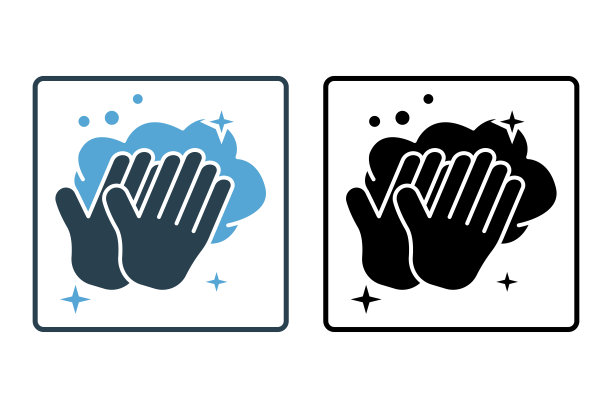 洗手图标。与卫生有关的图标。固体图标风格的设计。简单的矢量设计可编辑图片下载