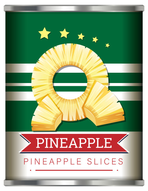 菠萝切片罐头图片下载