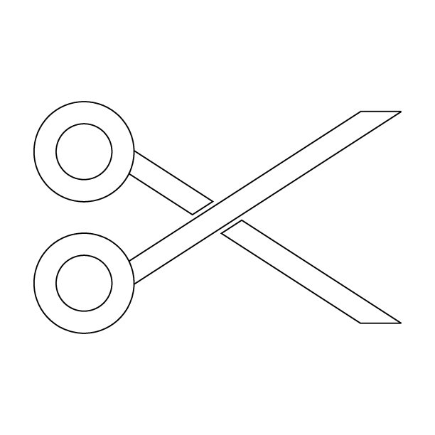 切割剪刀图标矢量图片下载