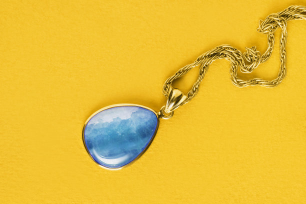 黄水晶项链图片下载