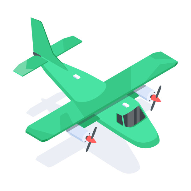 一套公共交通等距图标图片下载