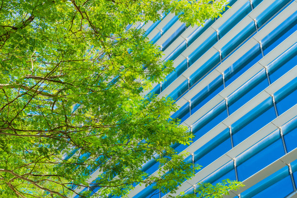 公司建筑减少二氧化碳。图片下载