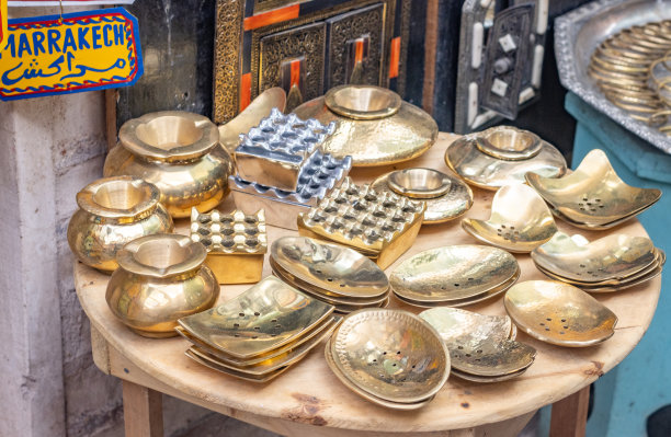 摩洛哥马拉喀什梅拉区的首饰盒图片下载