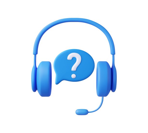 3D呼叫中心。带有语音气泡信息的耳机。图片下载