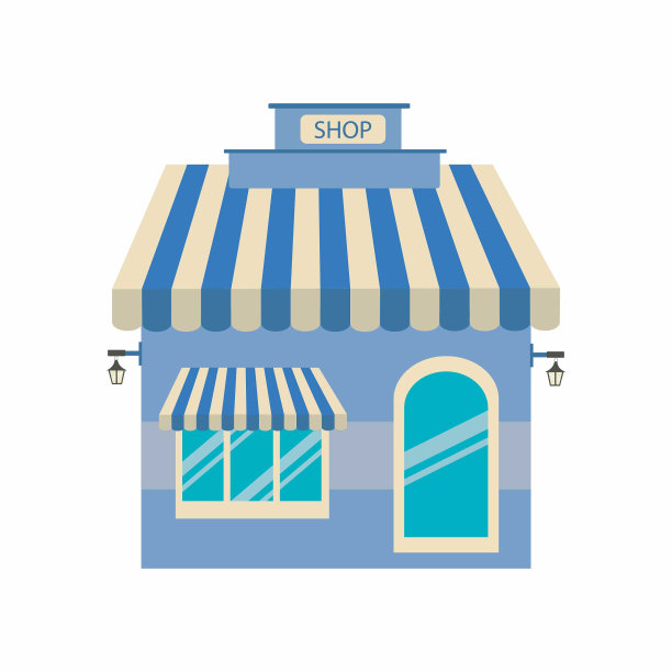 商店和商店矢量插图图片下载