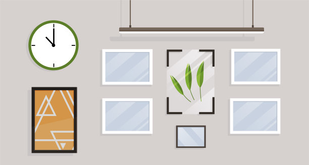 客厅室内，家居装饰，公寓或办公室装饰。现代舒适时尚的橱柜图片下载