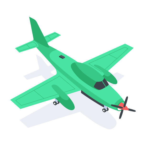 一套公共交通等距图标图片下载