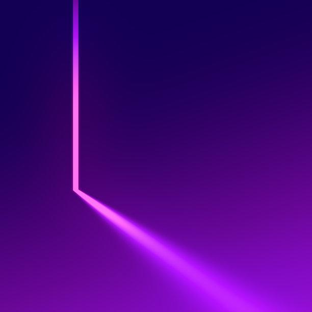 简单的创意背景与明亮的粉红色浮动条纹光的表面。三维渲染图图片下载