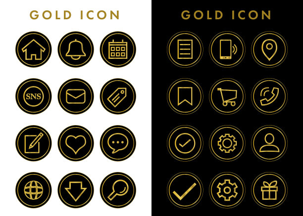 奢侈品图标套装01图片下载