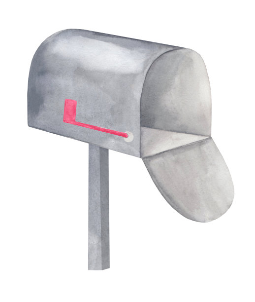 邮箱水彩画图片下载