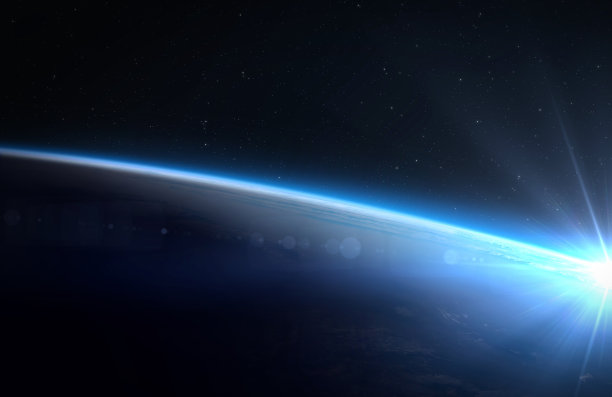 地球，太阳，恒星和星系。图片下载