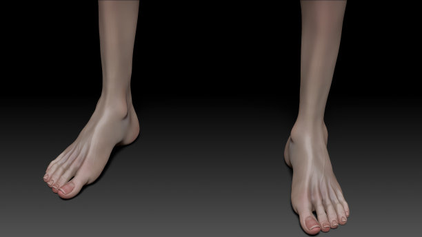 女性身体解剖雕塑姿态渲染的背景。三维渲染图片下载