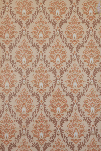 墙上的旧墙纸。旧墙纸的纹理或背景。图片下载