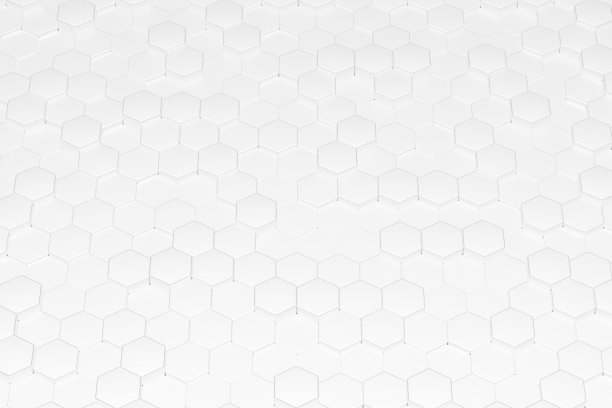 抽象技术白色六边形背景3d渲染。墙壁背景纹理。墙壁与纹理六边形。蜂窝的背景图片下载