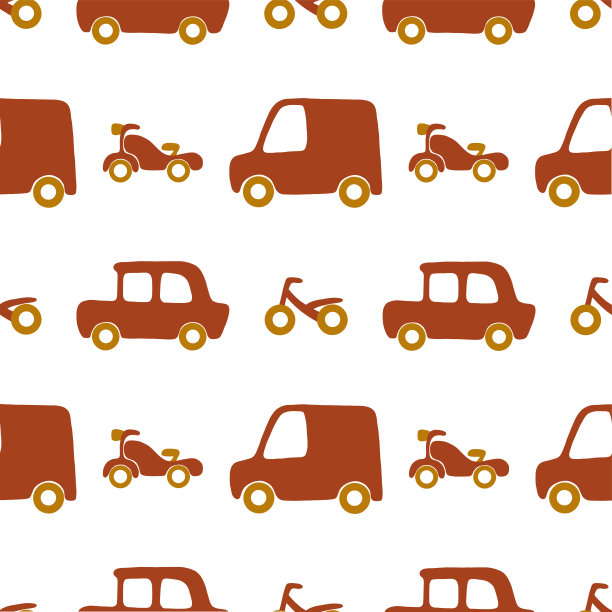 矢量无缝模式与车辆图片下载
