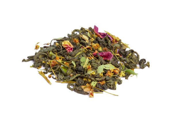 一堆伯爵红茶被隔离在白色的背景上图片下载