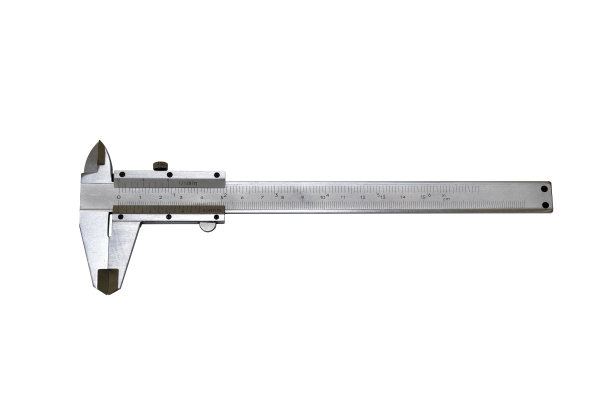 游标卡尺孤立在白色背景上图片下载