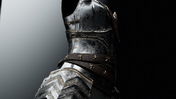 女性盔甲的背景渲染。三维渲染图片下载