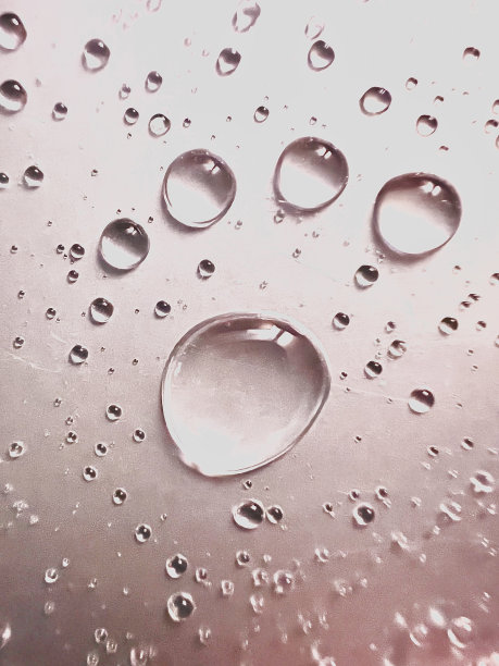 水滴气泡橙色背景图片下载