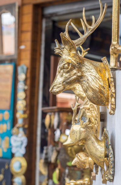 摩洛哥马拉喀什梅拉区的装饰品图片下载