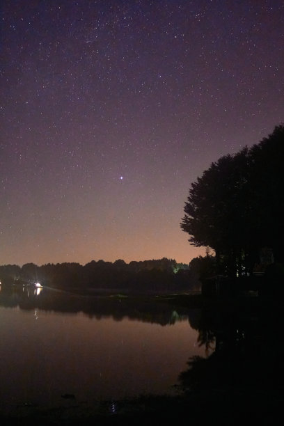 墨西哥el oro de hidalgo州brockman大坝的夜景图片下载