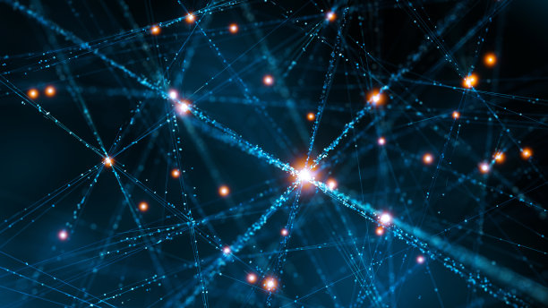 人工神经网络。技术概念背景图片下载