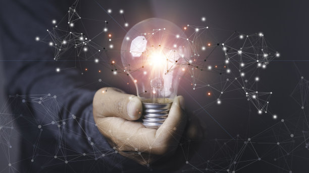 新理念与创新技术与创意数码网络连接。图片下载