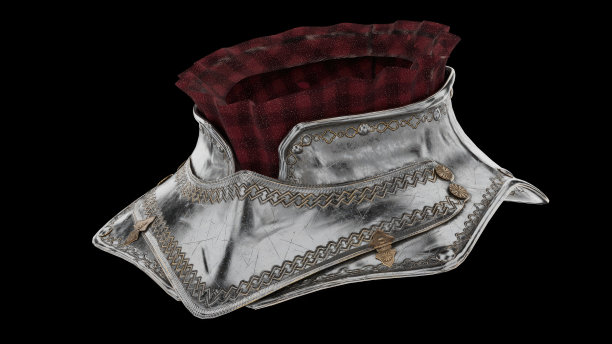 女性盔甲的背景渲染。三维渲染图片下载